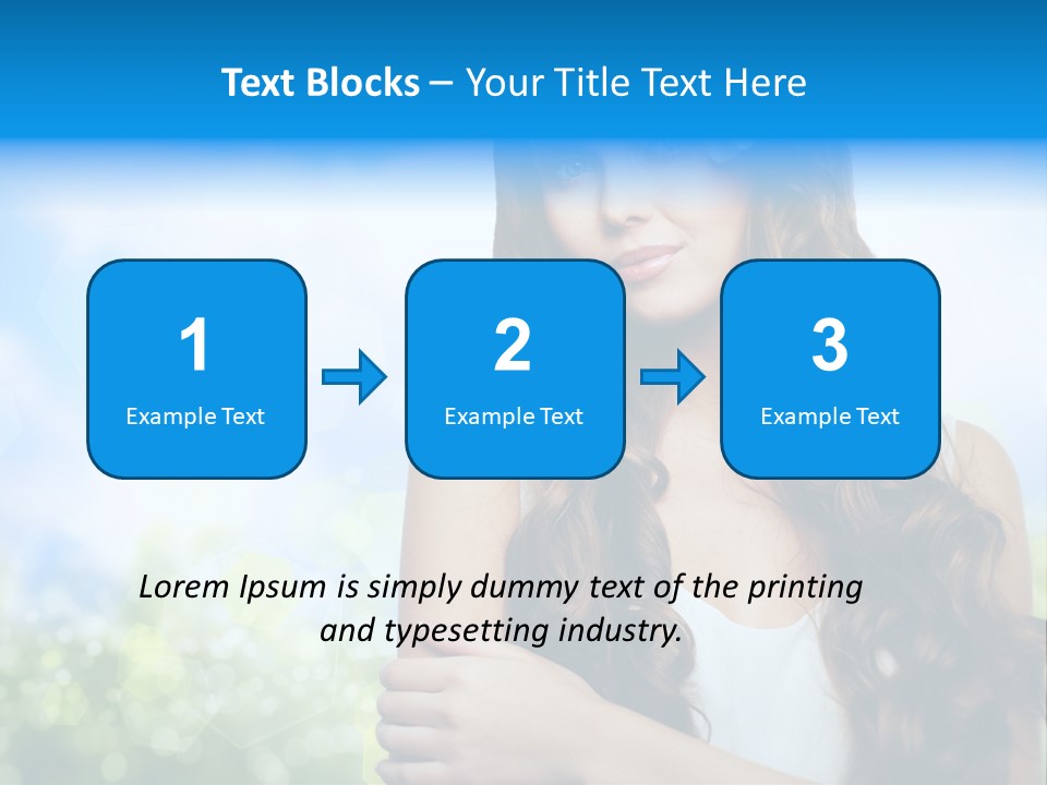 Creativity Decorated Posing PowerPoint Template