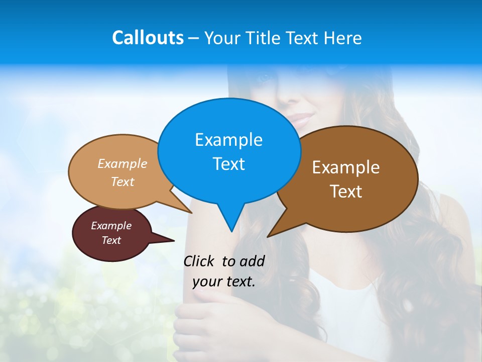 Creativity Decorated Posing PowerPoint Template