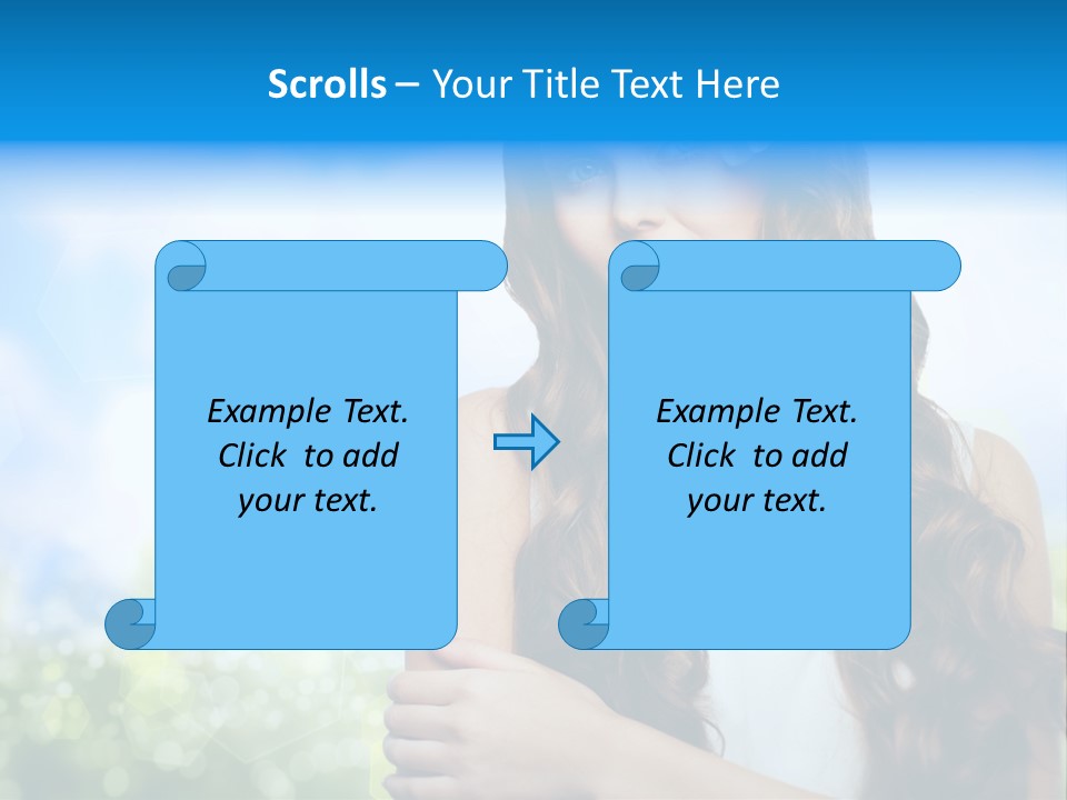 Creativity Decorated Posing PowerPoint Template