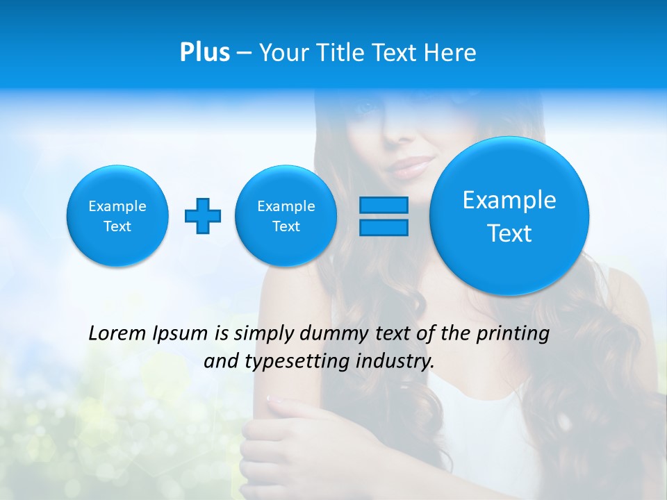 Creativity Decorated Posing PowerPoint Template