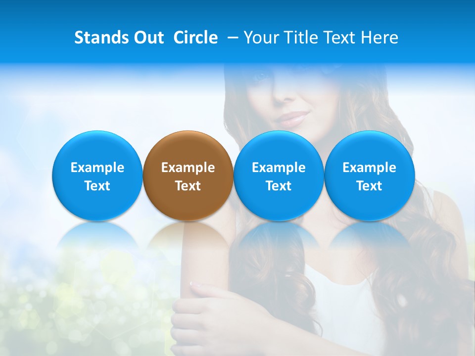 Creativity Decorated Posing PowerPoint Template