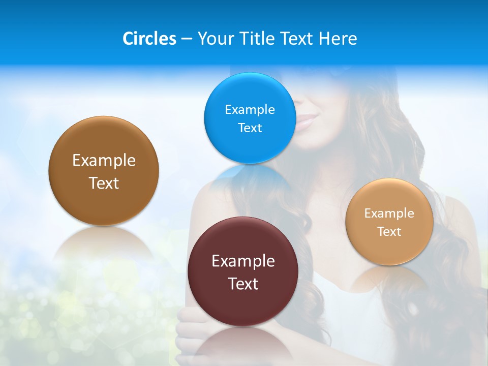 Creativity Decorated Posing PowerPoint Template