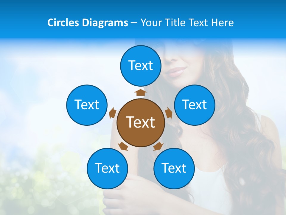 Creativity Decorated Posing PowerPoint Template