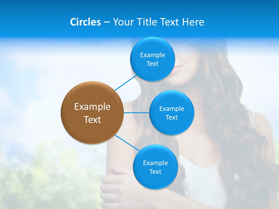 Creativity Decorated Posing PowerPoint Template