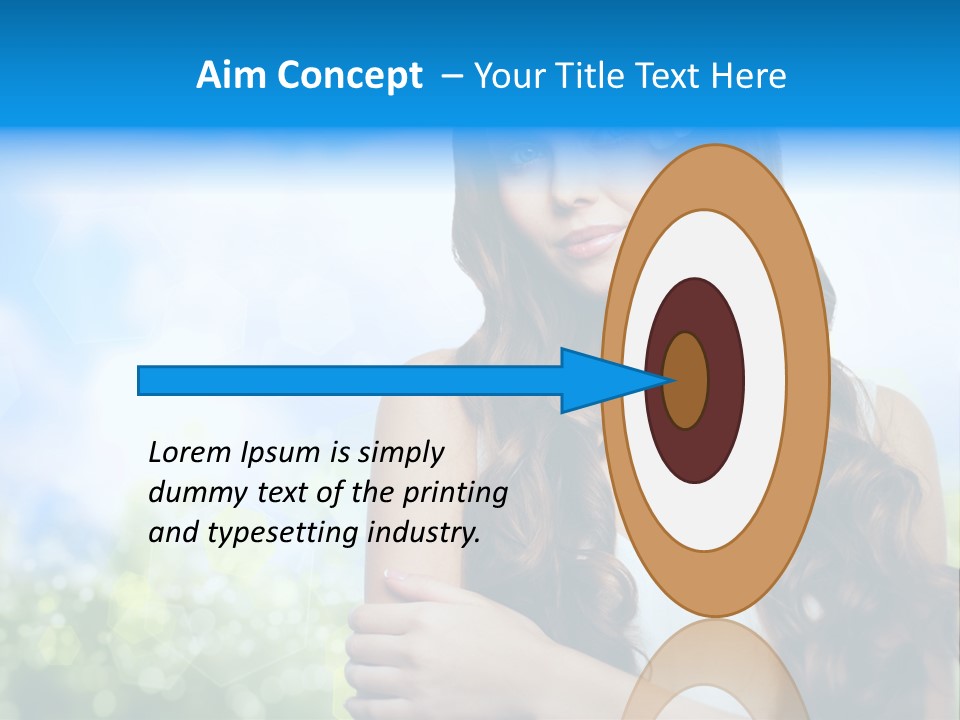 Creativity Decorated Posing PowerPoint Template