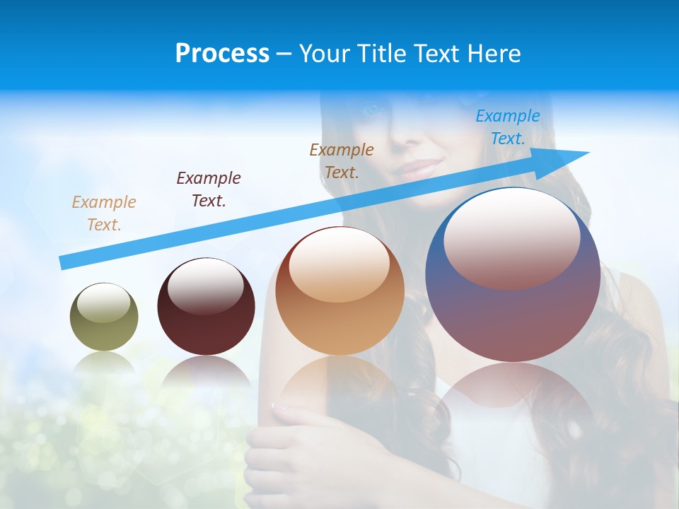 Creativity Decorated Posing PowerPoint Template