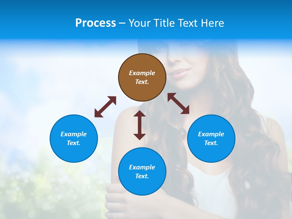 Creativity Decorated Posing PowerPoint Template