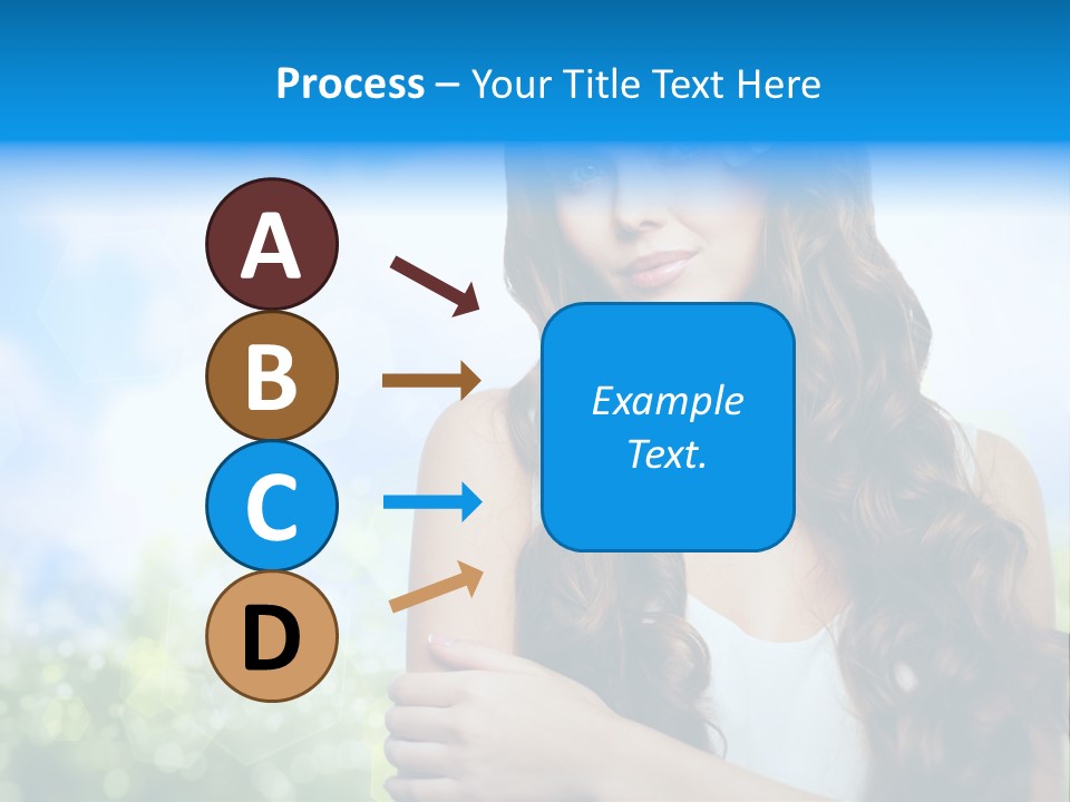 Creativity Decorated Posing PowerPoint Template