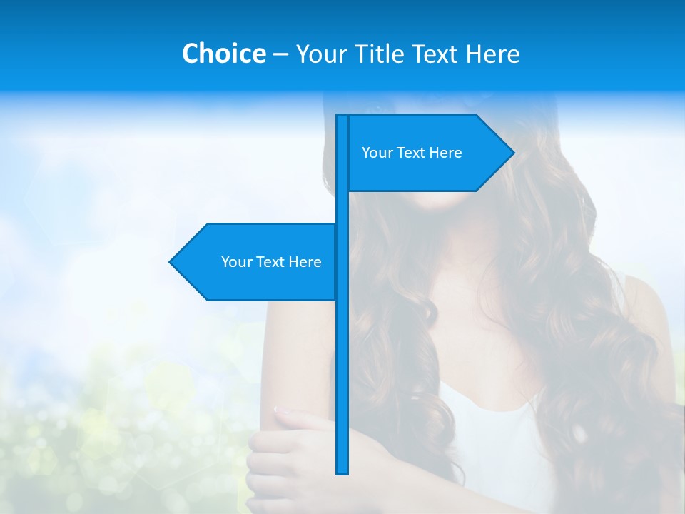 Creativity Decorated Posing PowerPoint Template