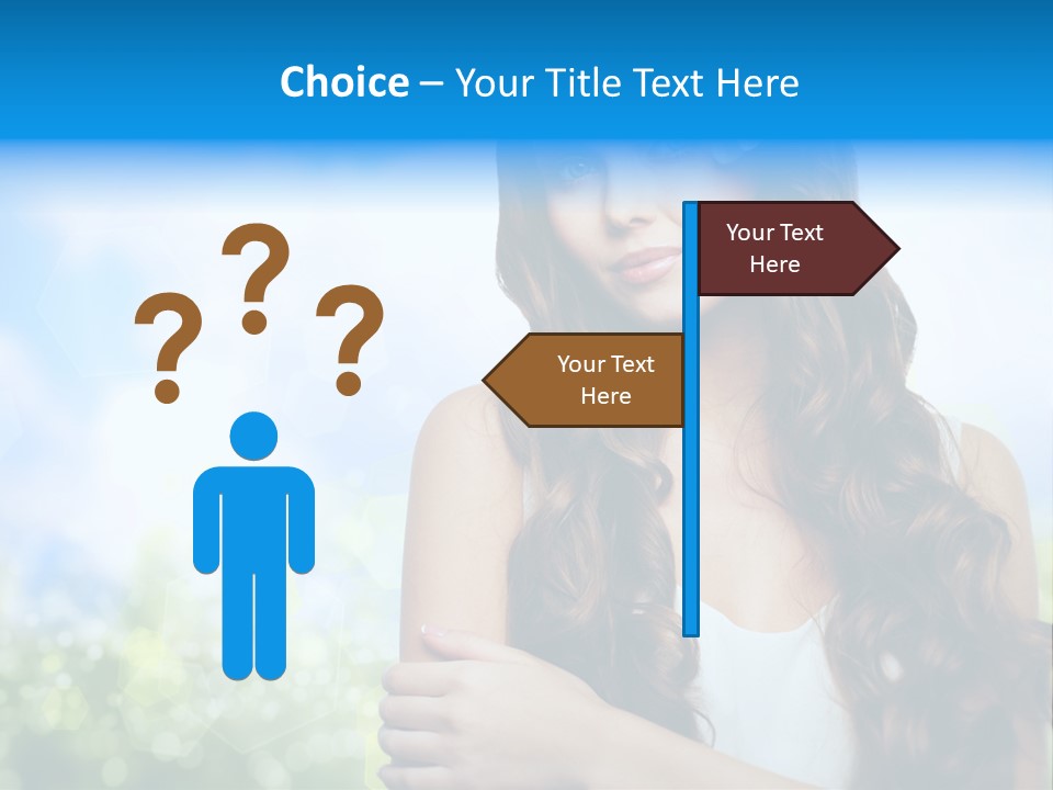 Creativity Decorated Posing PowerPoint Template