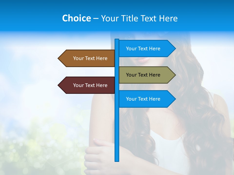 Creativity Decorated Posing PowerPoint Template