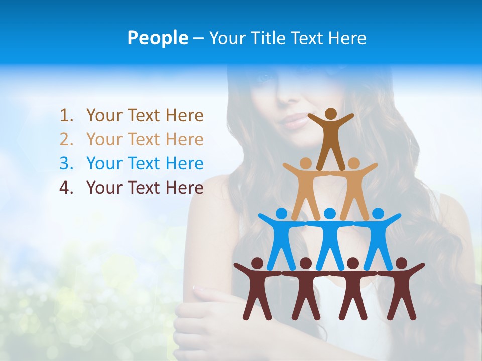 Creativity Decorated Posing PowerPoint Template