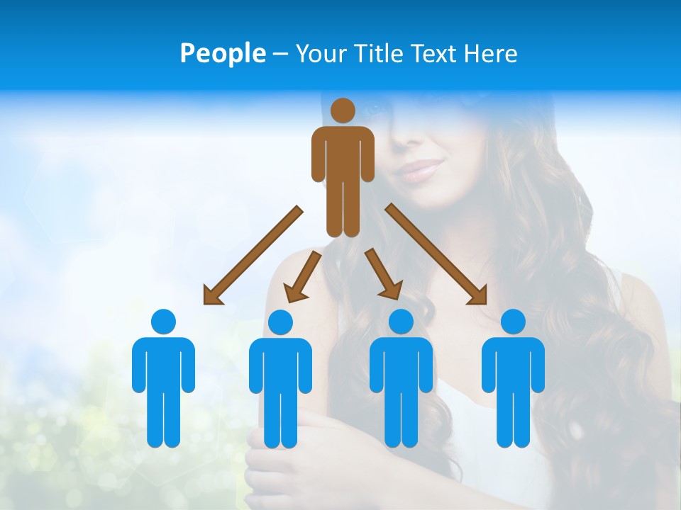 Creativity Decorated Posing PowerPoint Template