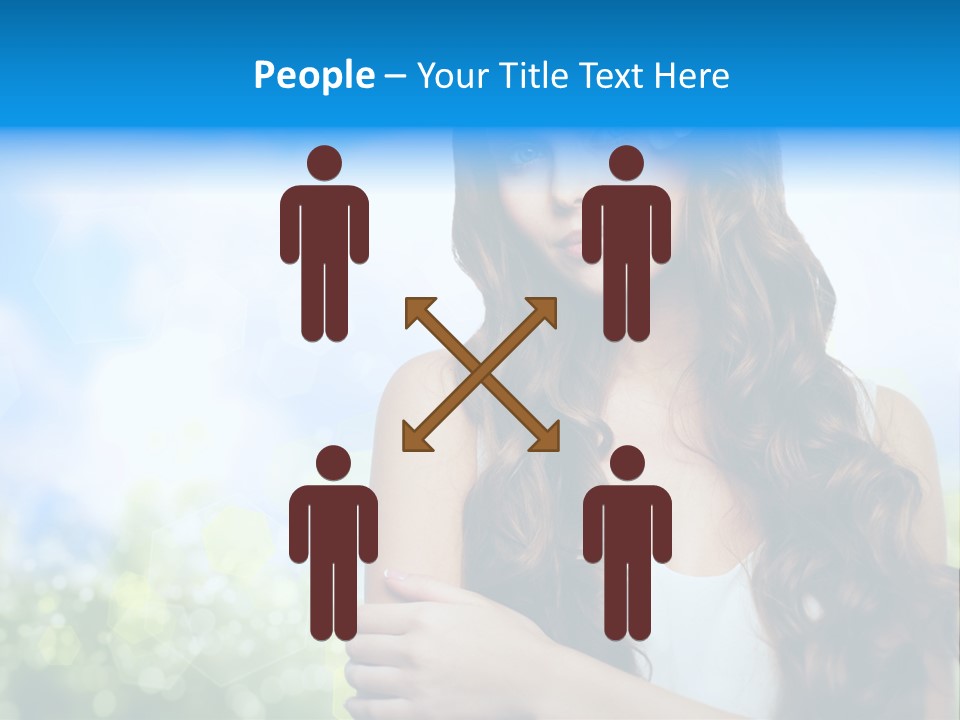 Creativity Decorated Posing PowerPoint Template