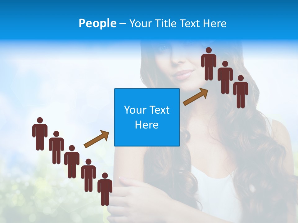 Creativity Decorated Posing PowerPoint Template