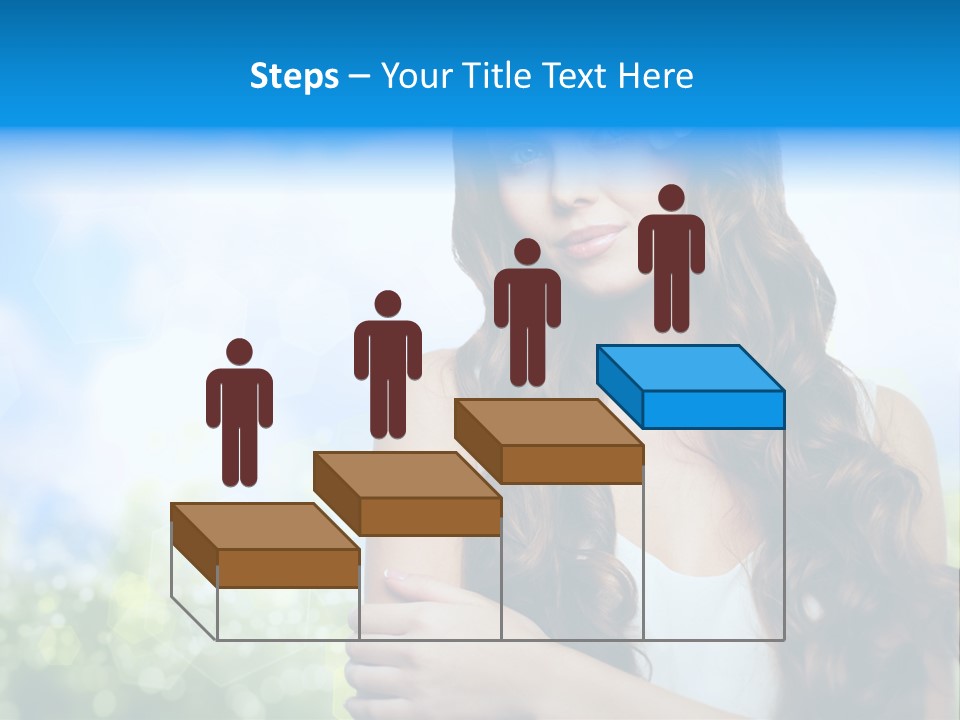 Creativity Decorated Posing PowerPoint Template