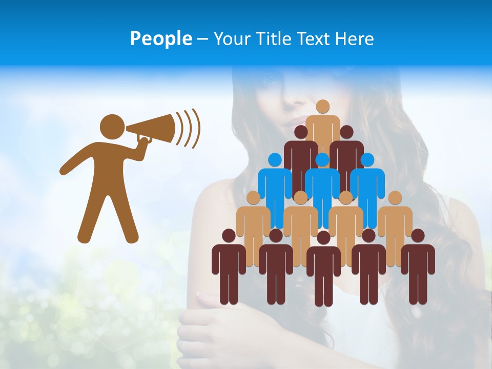 Creativity Decorated Posing PowerPoint Template