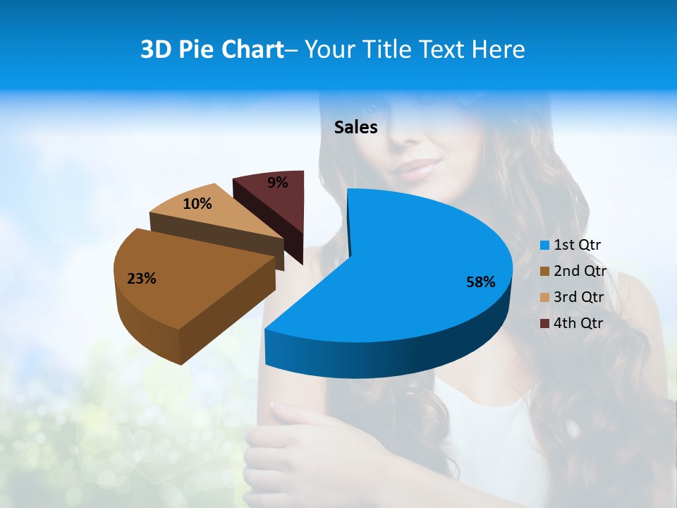 Creativity Decorated Posing PowerPoint Template