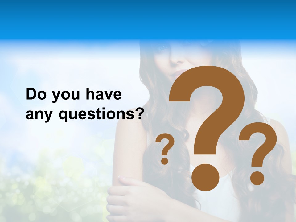 Creativity Decorated Posing PowerPoint Template