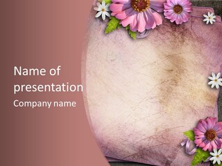 Betrothal Spring Invitation PowerPoint Template