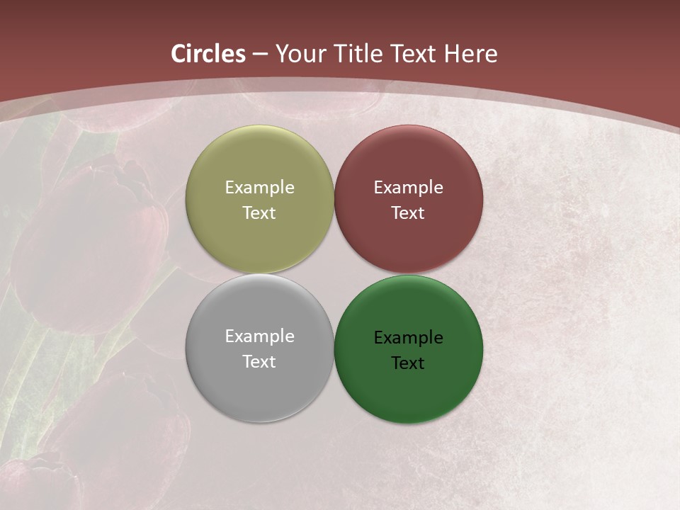 Isolated Florist Petal PowerPoint Template
