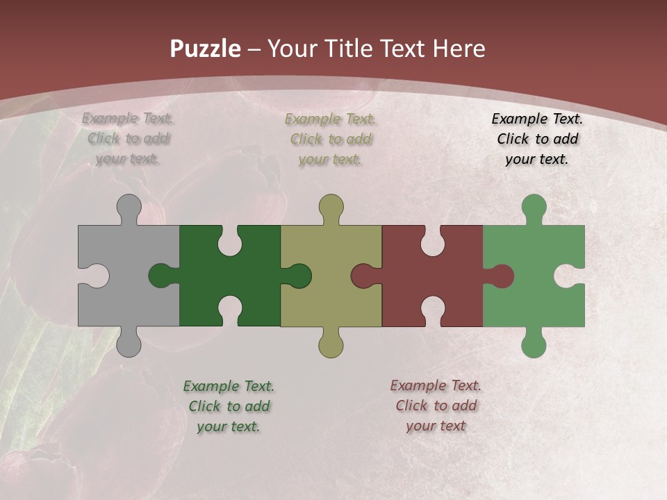 Isolated Florist Petal PowerPoint Template