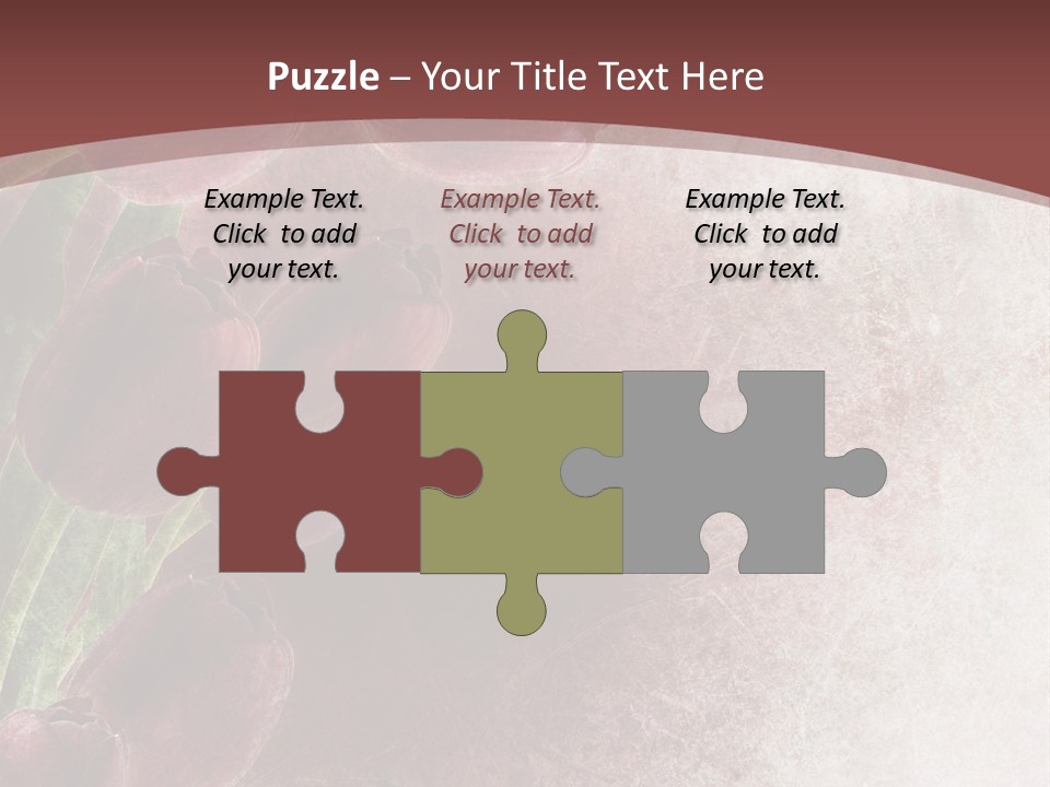 Isolated Florist Petal PowerPoint Template