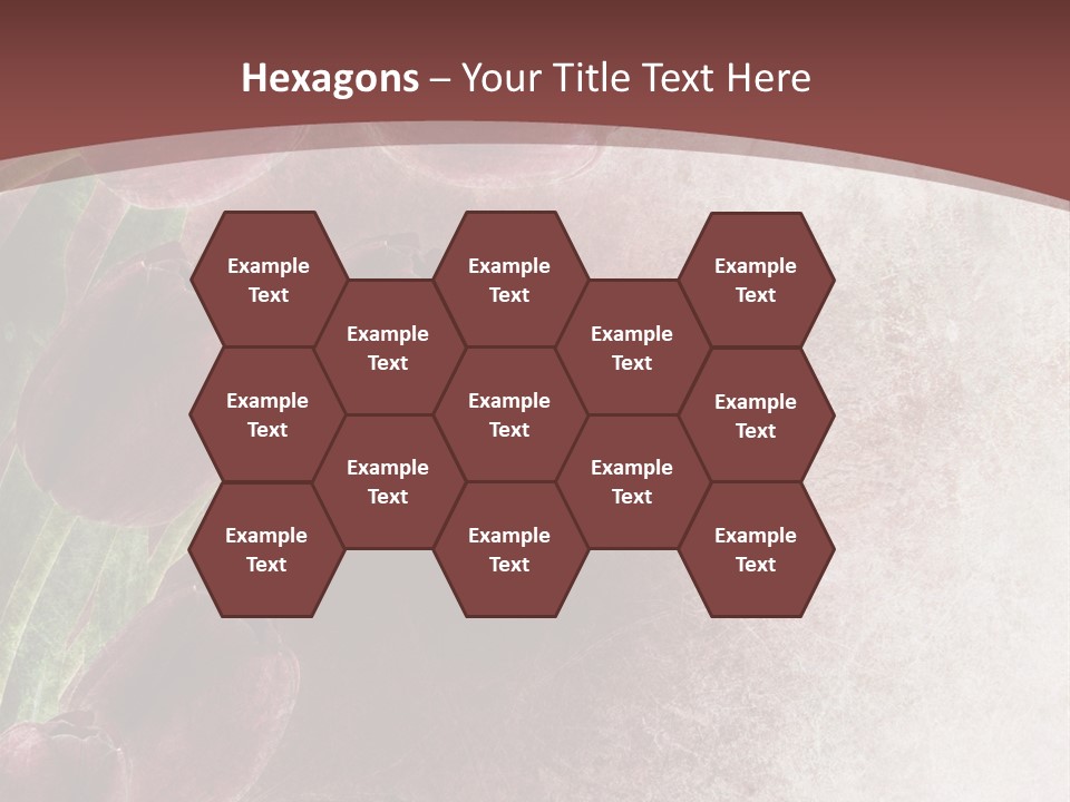 Isolated Florist Petal PowerPoint Template