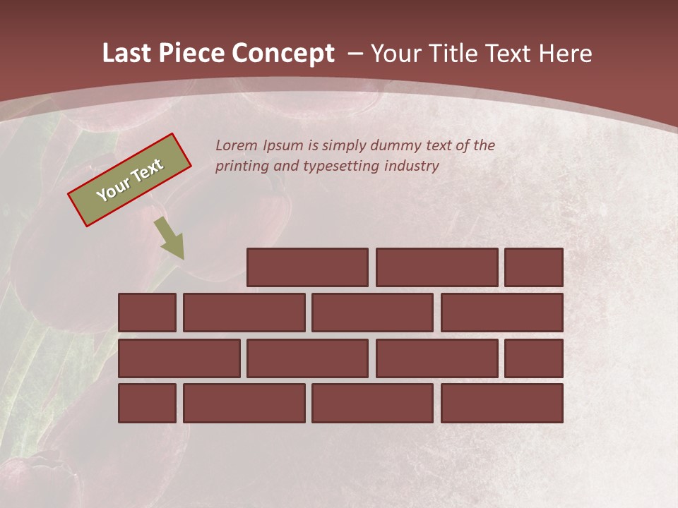 Isolated Florist Petal PowerPoint Template