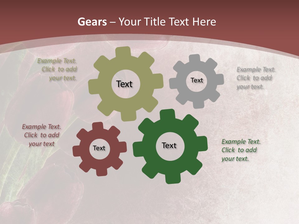 Isolated Florist Petal PowerPoint Template