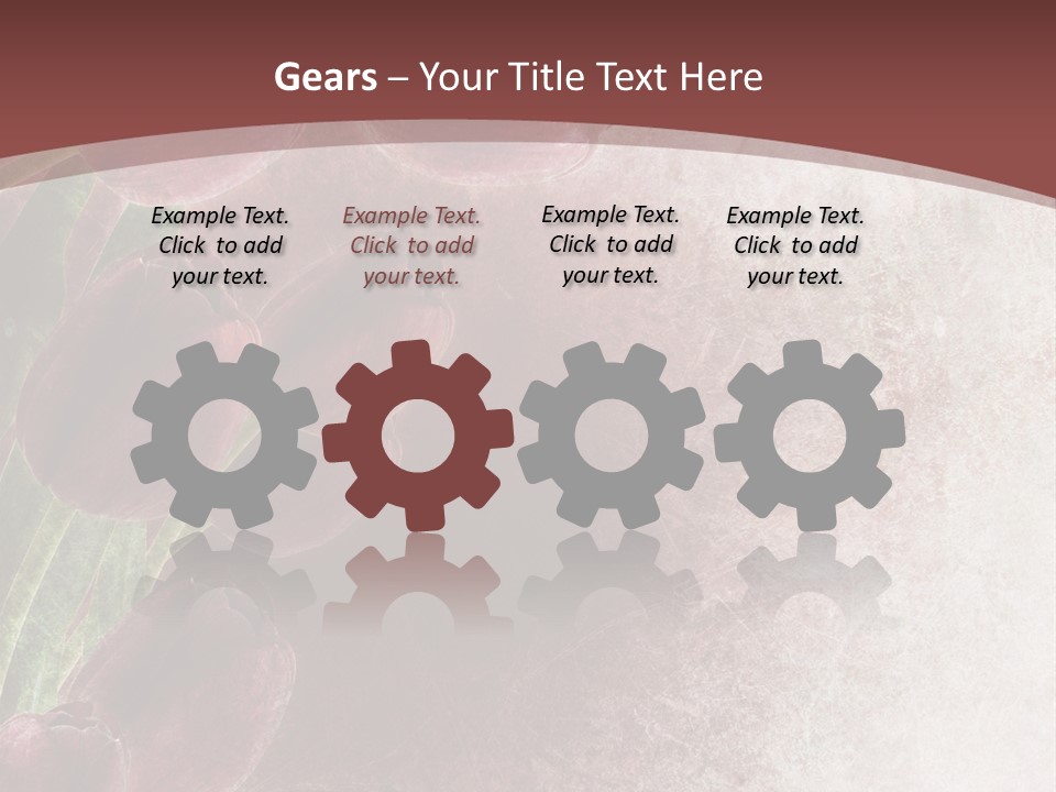 Isolated Florist Petal PowerPoint Template