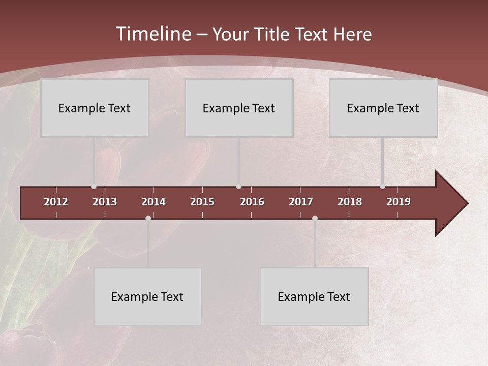 Isolated Florist Petal PowerPoint Template