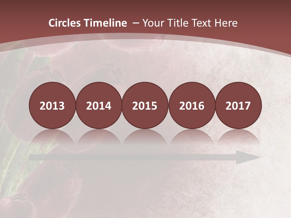 Isolated Florist Petal PowerPoint Template