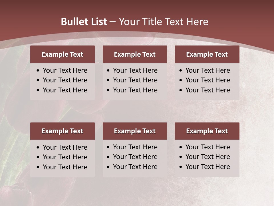 Isolated Florist Petal PowerPoint Template