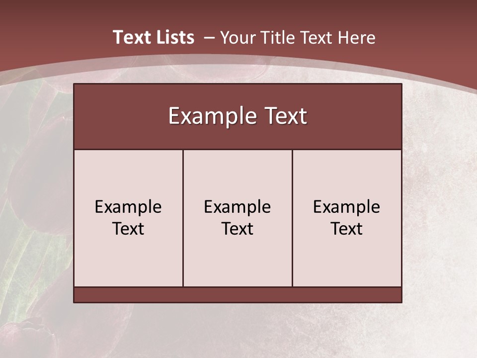 Isolated Florist Petal PowerPoint Template