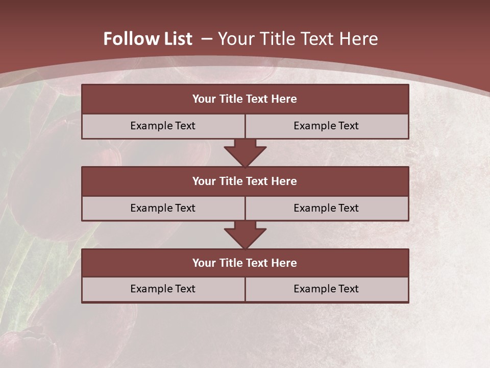 Isolated Florist Petal PowerPoint Template