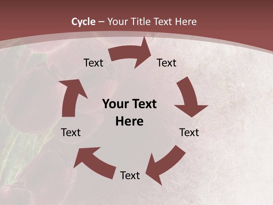 Isolated Florist Petal PowerPoint Template
