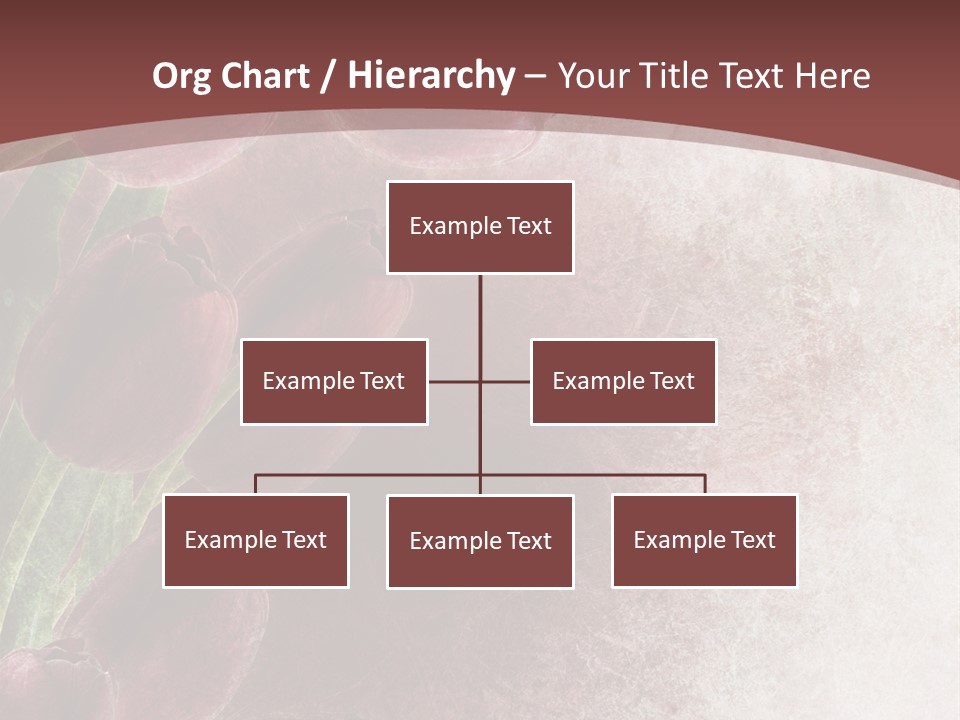 Isolated Florist Petal PowerPoint Template