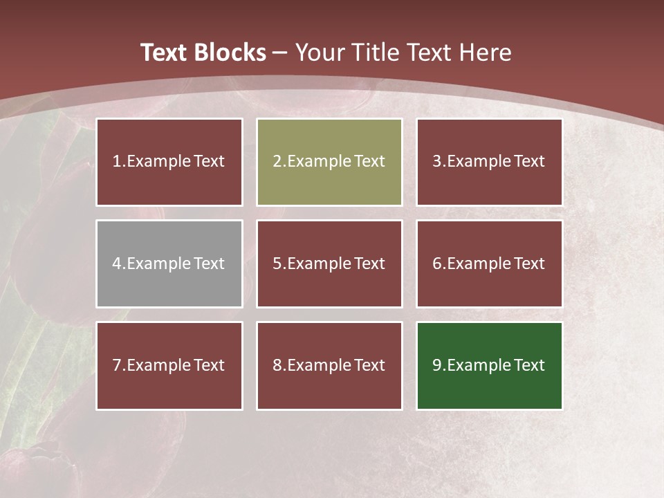 Isolated Florist Petal PowerPoint Template