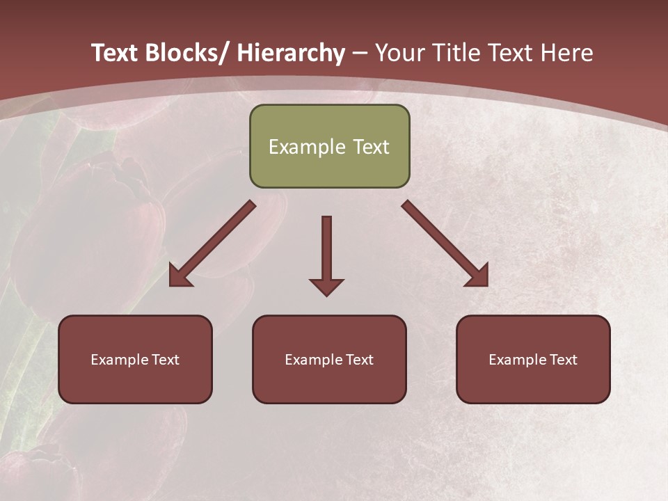 Isolated Florist Petal PowerPoint Template