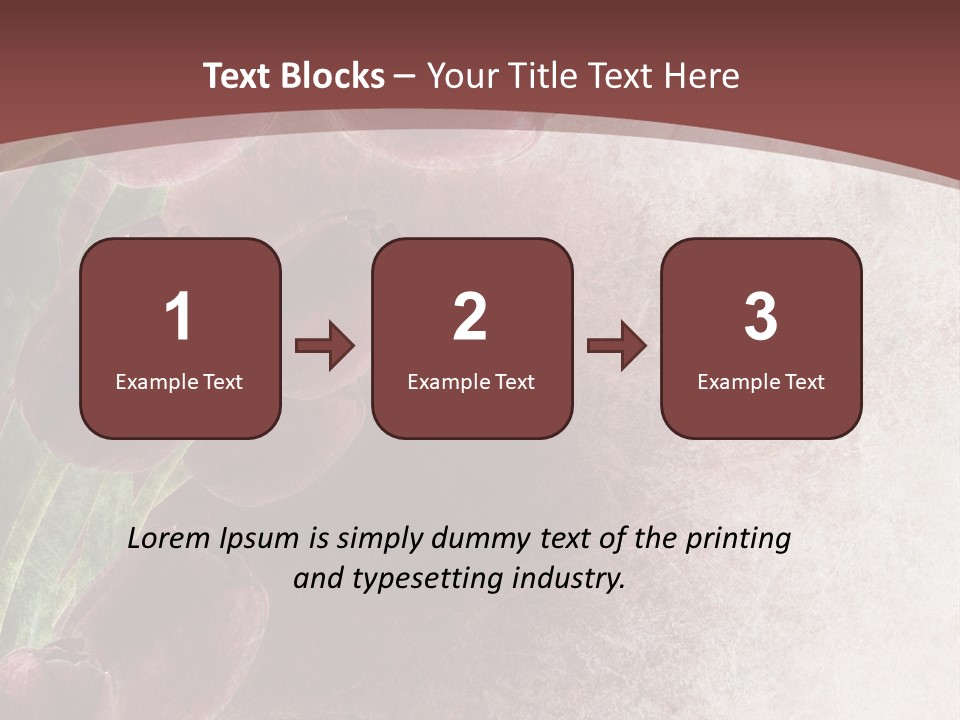 Isolated Florist Petal PowerPoint Template