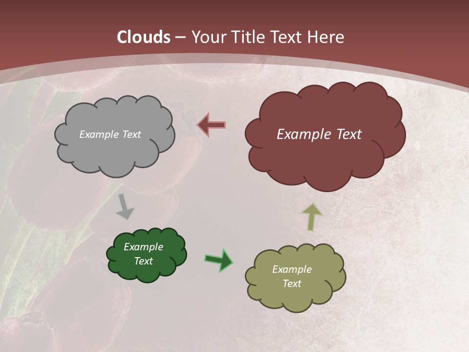 Isolated Florist Petal PowerPoint Template