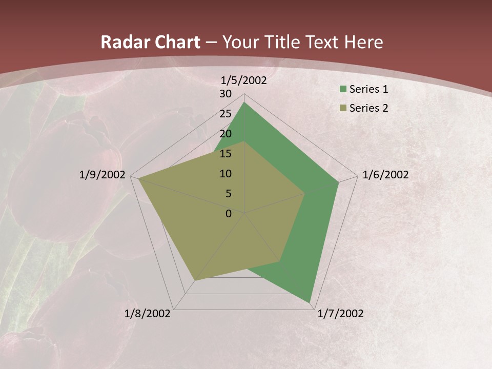 Isolated Florist Petal PowerPoint Template