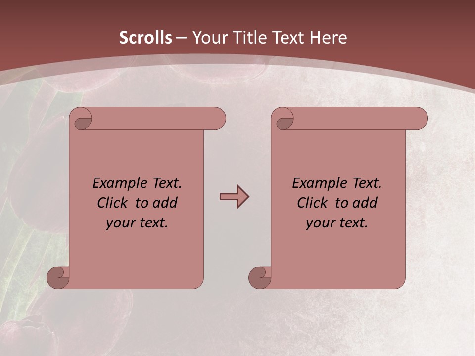Isolated Florist Petal PowerPoint Template