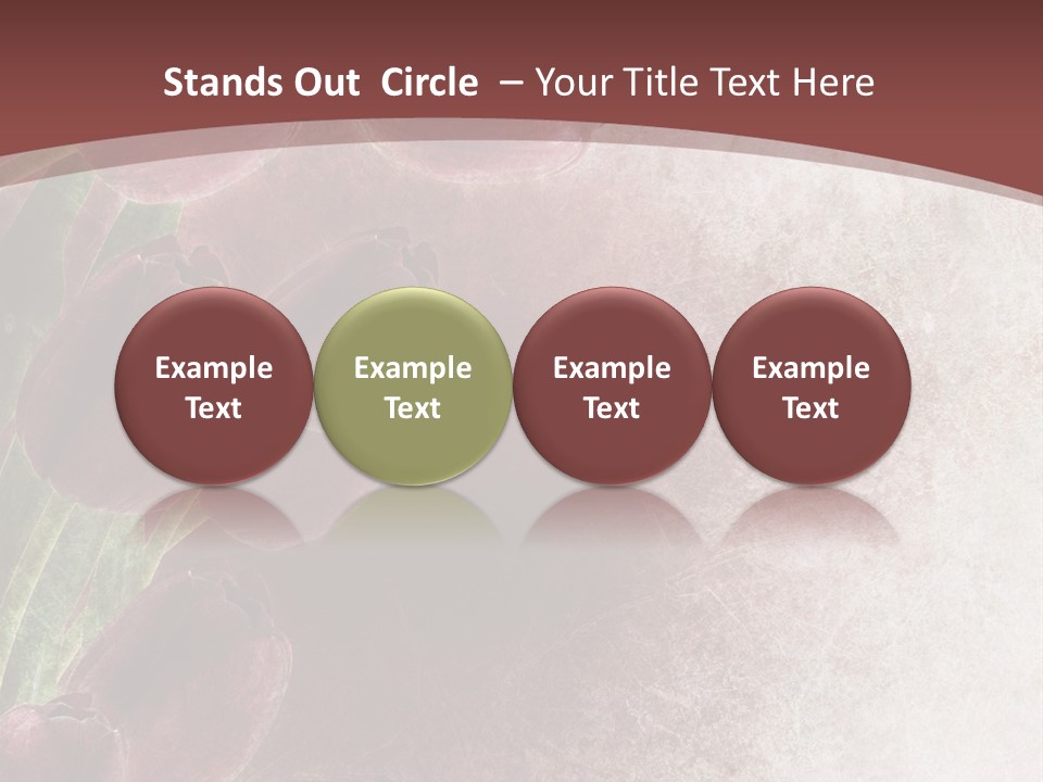 Isolated Florist Petal PowerPoint Template