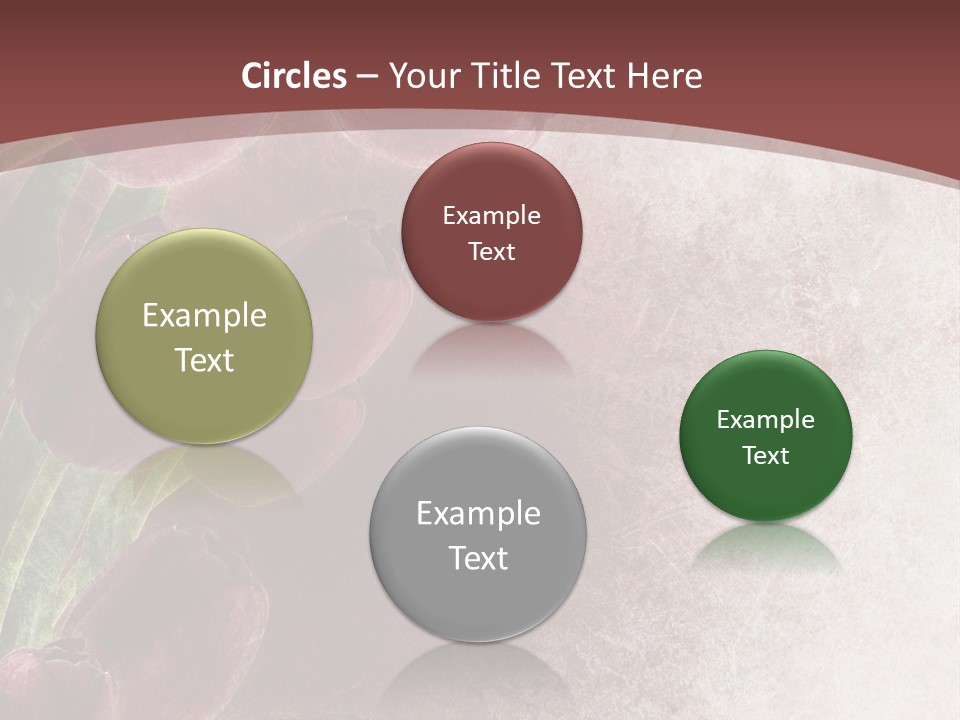 Isolated Florist Petal PowerPoint Template