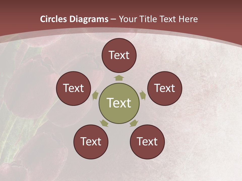 Isolated Florist Petal PowerPoint Template