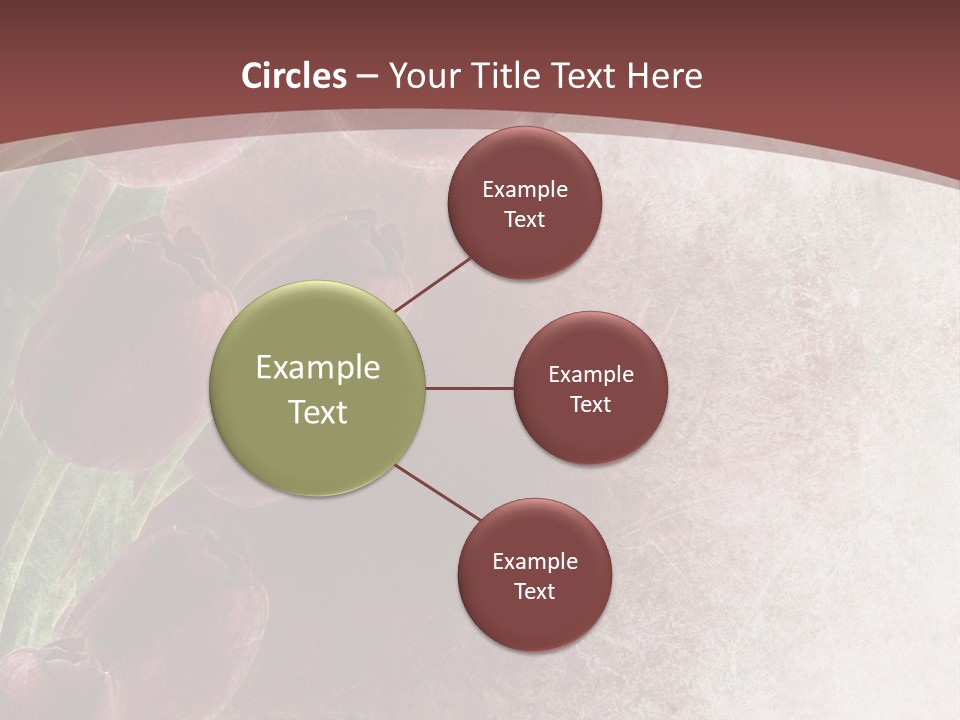 Isolated Florist Petal PowerPoint Template