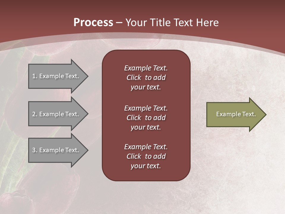 Isolated Florist Petal PowerPoint Template