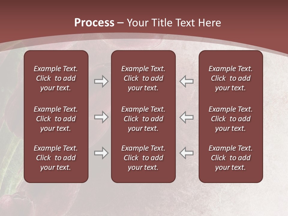 Isolated Florist Petal PowerPoint Template